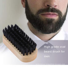Cepillo de barba de madera del logotipo de encargo de la marca FQ con venta al por mayor de nylon